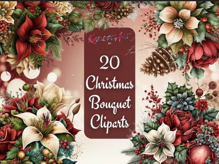Beautiful Christmas Floral Arrangements Bundle