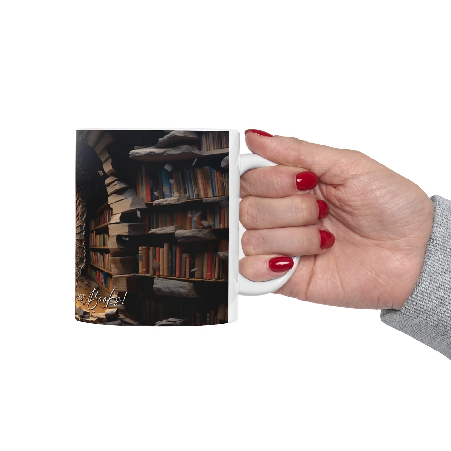 Just a Girl who loves Books! Ceramic 11oz Mug.