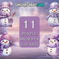 11 x Purple Cute Christmas Snowman Bundle