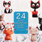 24 x Cute Valentine/Love Cats Clip art Bundle