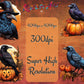 14 x Halloween Crows Clipart Bundle