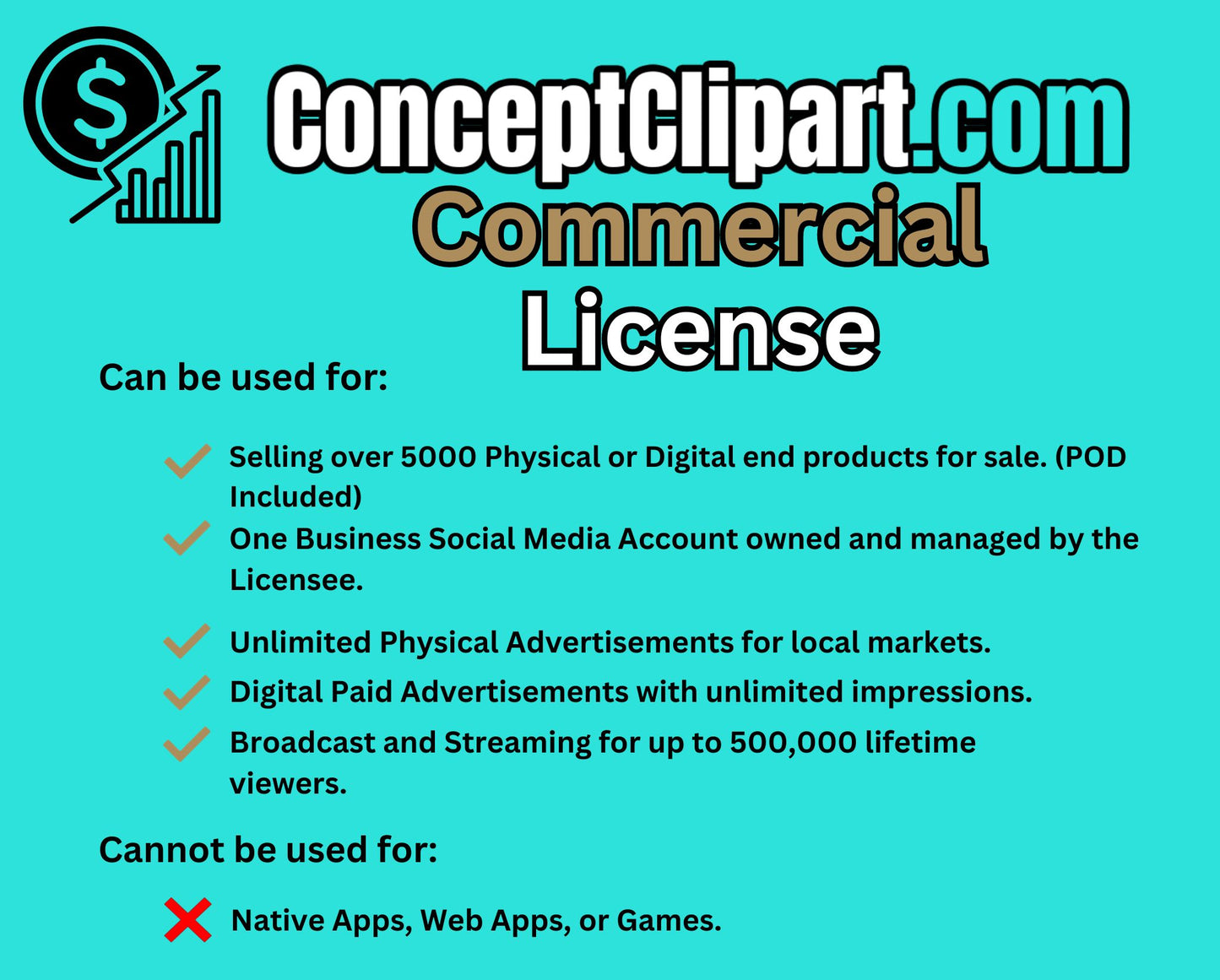 Commercial Use License for selling up to 5000 units.