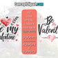 6 x "Be My Valentine" Designs Clipart Bundle