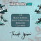 16 x Black and Teal Healed Shoes Clipart Bundle