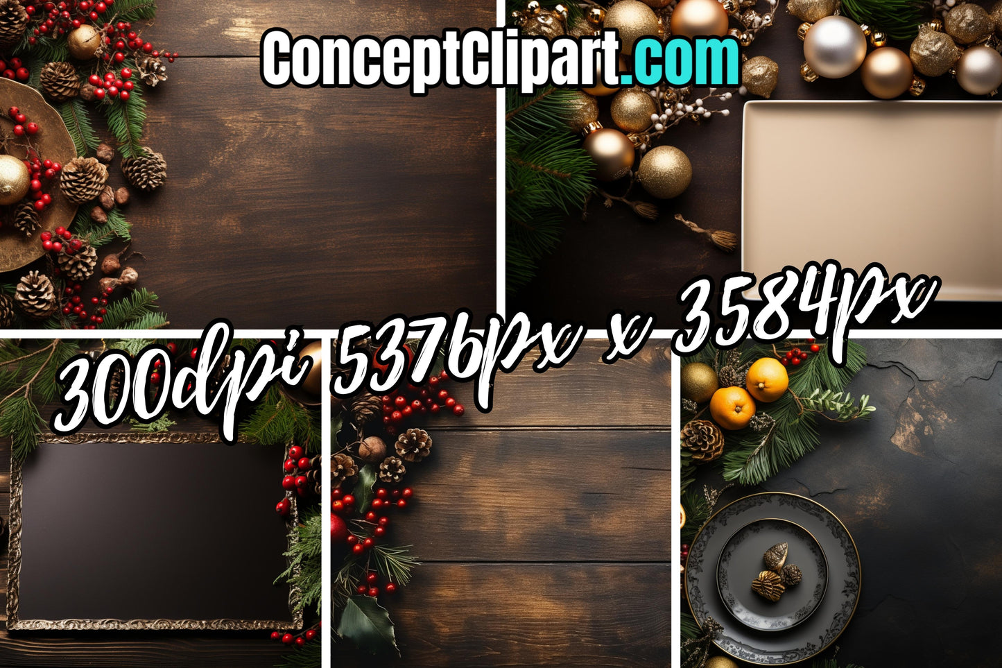 20 Gorgeous Christmas Flat lay MockUp Images