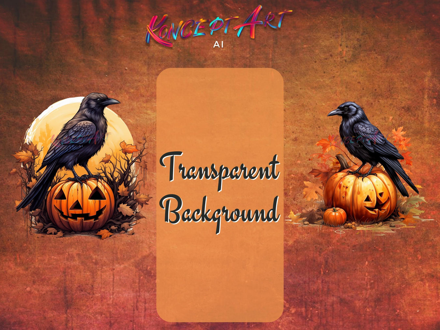 14 x Halloween Crows Clipart Bundle