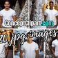 20 Christmas Men White T-Shirt Mockups