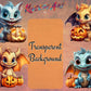 25 Halloween Dragon Baby Clipart Bundle