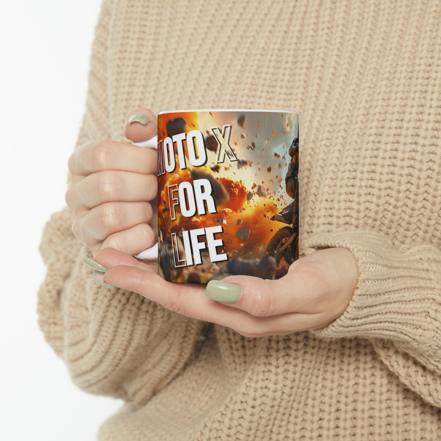 Moto X for Life! Ceramic 11oz Mug.