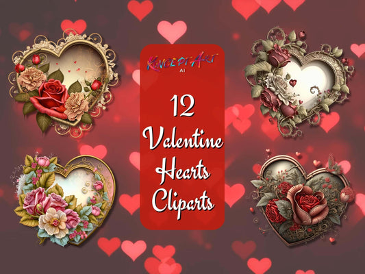 Valentine Heart Clipart Bundle