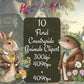 Floral Countryside Animals Clipart Bundle